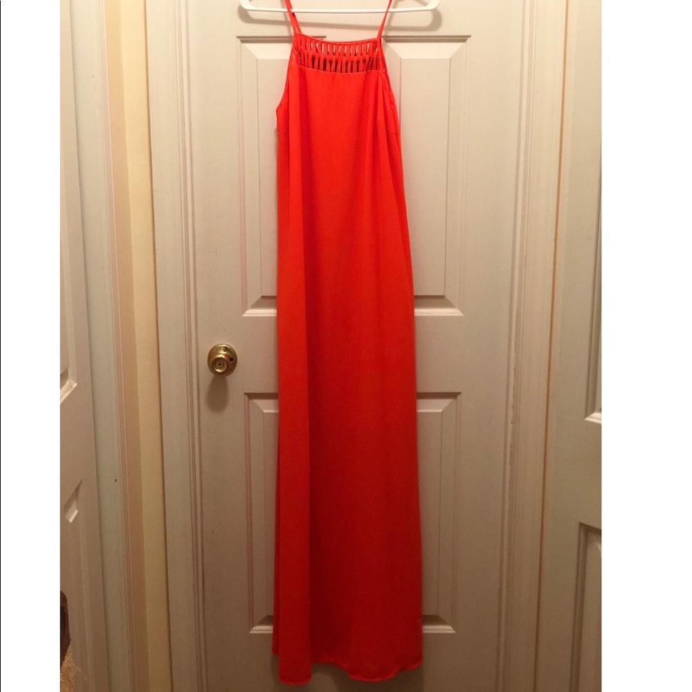NWOT! Orange Maxi dress